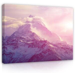 Postershop Obraz na plátně: Nature landscape mountains snow - 100x75 cm