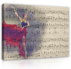 Postershop Obraz na plátně: Music Notes - 100x75 cm