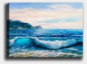 Wallity Obraz Jura 50x70 cm modrý