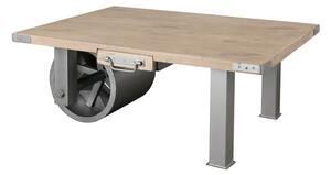 IRON Konferenční stolek Mango 110x80x43, bělený, lakovaný