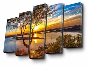 Wallity Vícedílný obraz KARA 82x50 cm vícebarevný