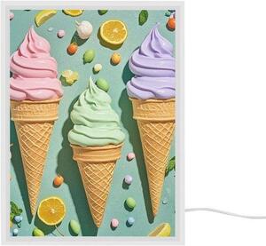 Zrcadlo s osvětlením – Zrcadlo na líčení – Přesné líčení – Tři barvy – 8,3 palce – Elegantní