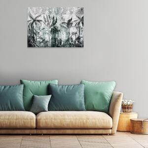 Postershop Obraz na plátně: Structure jungle concrete wall - 80x60 cm