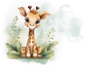 Postershop Fototapeta vliesová: For Kids Little Giraffe - 208x146 cm