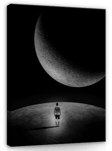 Postershop Obraz na plátně: Man in space - 80x60 cm