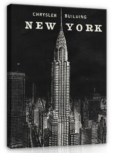 Postershop Obraz na plátně: City New York Image Drawing - 100x75 cm