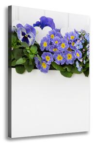 Vertikální Foto obraz na plátně Fialové květiny ocv-99973378