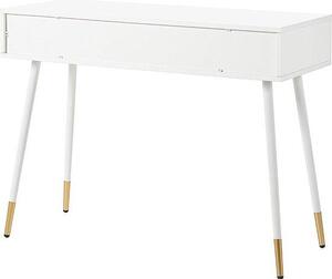 Kosmetický stolek – Toaletní stolek – Úložný prostor – Dvě zásuvky – 100x76x40 cm – Bílá barva