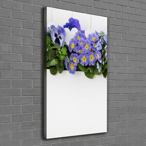 Vertikální Foto obraz na plátně Fialové květiny ocv-99973378