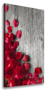 Vertikální Foto obraz na plátně Červené růže ocv-99989329