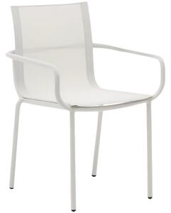 Bílá hliníková zahradní židle Kave Home Galdana