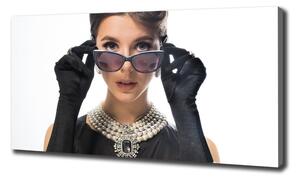 Foto obraz na plátně Žena s brýlema oc-101939055