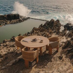 Zahradní jídelní židle z umělého ratanu Kave Home Xoriguer