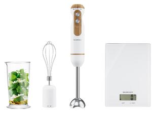 Silvercrest® Kitchen Tools Sada tyčového mixéru Sssh 600 B1 a digitální kuchyňské váhy, bílá (800009555)