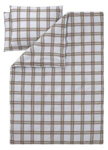 Livarno® Ložní povlečení z jemného flanelu, 200 x 220 cm, 70 x 90 cm (kostka/béžová) (100396601002)