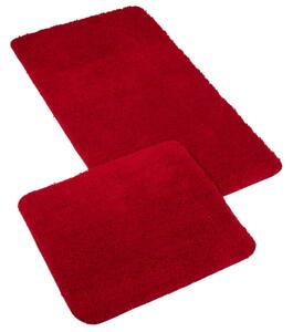 Bellatex koupelnové předložky MICRO sada bez výkroje 60x100, 60x50 cm červená
