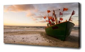 Foto obraz na plátně Rybářská loď pláž oc-102494694