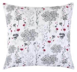 Bellatex Povláček DITA 45x45 cm Větvička šedá, červená, bílá