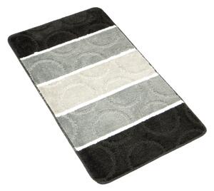 Bellatex koupelnová předložka AVANGARD 60x100 cm Kolo černá, šedá