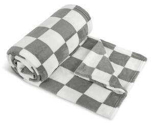 Bellatex Přikrývka Kemping PLUS 150x200 cm Kostka šedá