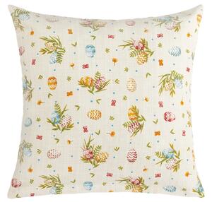Bellatex Povláček EMA Velikonoce 45x45 cm Vajíčko béžová, zelená , modrá