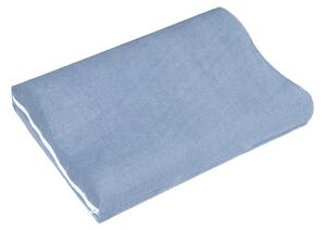 Bellatex POVLAK na anatomický polštář 45x30 cm (povlak na zip) Froté, modrá, šedá