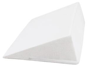 Bellatex Klínový podhlavník 80x50x20 cm Froté, bílá