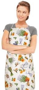 Bellatex Kuchyňská zástěra EMA 67x84 cm Levandule fialová, žlutá