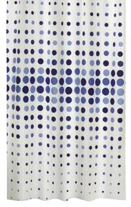 Bellatex Koupelnové závěsy 180x200 cm Tečka modrá