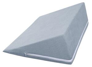 Bellatex POVLAK na klínový podhlavník 80x50x20 cm (povlak na zip) Froté, modrošedá
