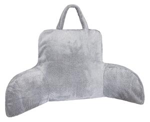 Bellatex Polštář opěrka na čtení 50x100 cm šedá melír