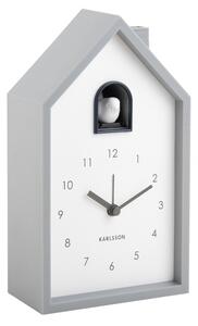 Stolní hodiny s kukačkovým budíkem 6015GY Karlsson 20cm