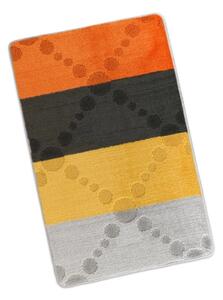 Bellatex koupelnová předložka BANY 60x100 cm Paprsek Šedá,Oranžová