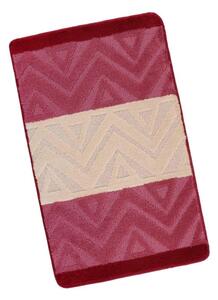 Bellatex koupelnová předložka BANY 60x100 cm Chevron burgundy