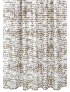 Bellatex Koupelnové závěsy 180x200 cm Zeď hnědá