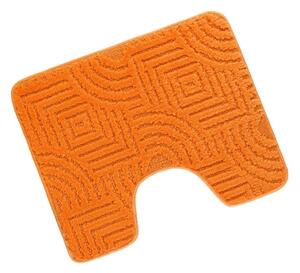 Bellatex koupelnová předložka BANY 60x50 cm s výkrojem Bludiště oranžová