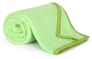 Bellatex Přikrývka Korall micro jednolůžko 150x200 cm zelená