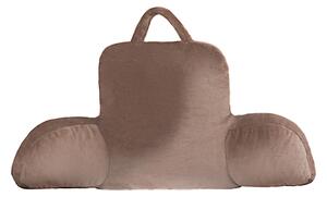 Bellatex Polštář opěrka na čtení 50x100 cm Kávová