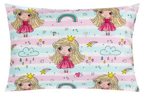 Bellatex Povláček bavlna 40x60cm na zip Princezna s duhou