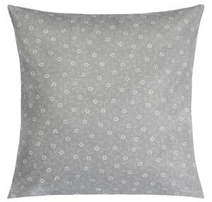 Bellatex Polštářek ADÉLA 40x40 cm Pnoucí kvítek šedá, bílá