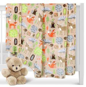 Bellatex ELLA dětská přikrývka 100x150 cm Zvířátka v lese