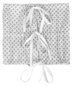 Bellatex Zavinovačka 75x75 cm Kosočtverec šedá, bílá