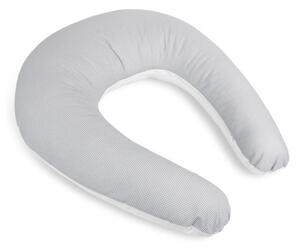 Bellatex Kojicí polštář s povlakem na zip po obvodu 180 cm Kostička šedá, bílá