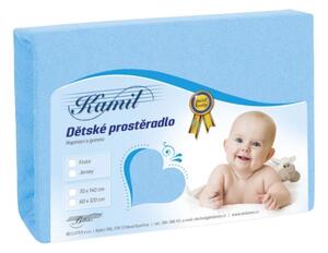 Bellatex Dětské froté prostěradlo světlá modrá rozměr 60x120 cm