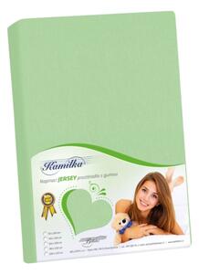 Bellatex Prostěradlo jersey světlá zelená rozměr 90x200 cm