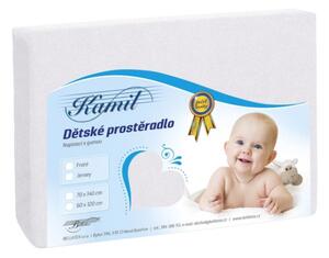 Bellatex Dětské jersey prostěradlo bílá rozměr 60x120 cm