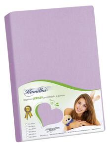 Bellatex Prostěradlo jersey fialová rozměr 160x200 cm