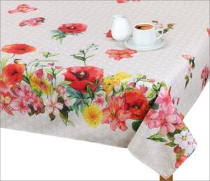 Bellatex Ubrus EMA Bordura květinová, rozměr 135x120 cm