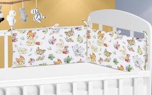 Bellatex Mantinel do dětské postýlky Lesní zvířátko rozměr 60x28 cm