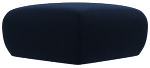 Královsky modrá sametová podnožka Windsor & Co Lola 75 x 75 cm
